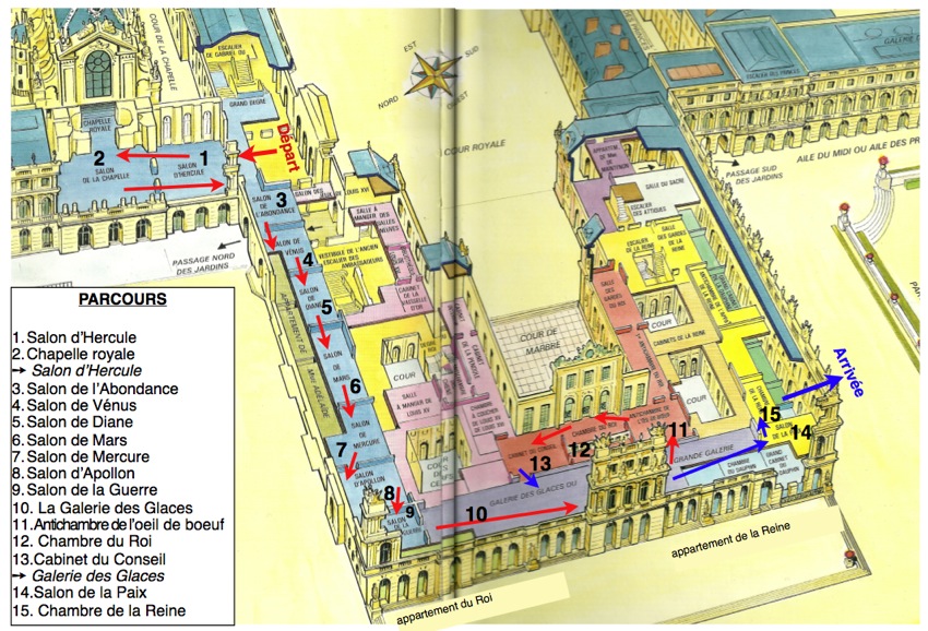 château de versailles plan