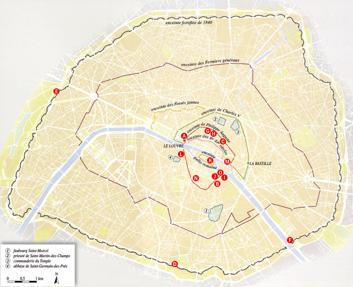 Les enceintes de Paris