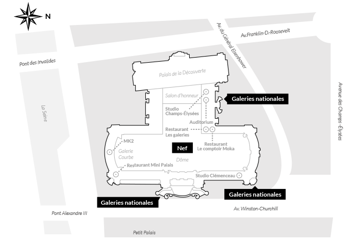 Plan du Grand Palais