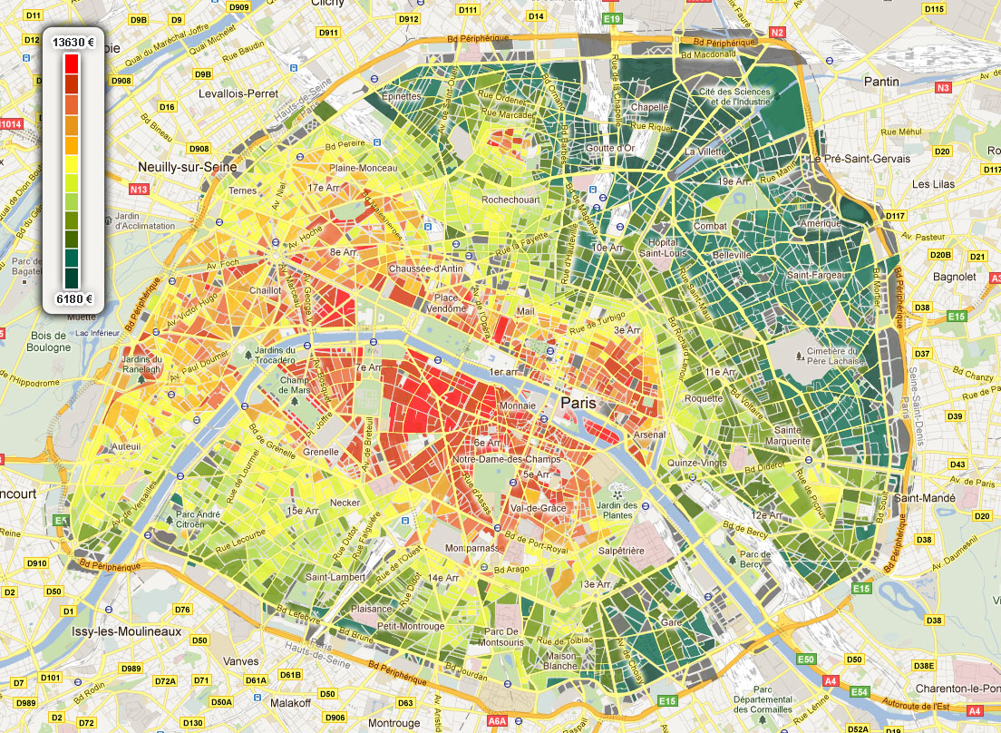 Source : MeilleursAgents.com - <a href='http://www.meilleursagents.com/prix-immobilier/paris-75000/' target='_blank'>http://www.meilleursagents.com/prix-immobilier/paris-75000/</a> <br /> Carte immobilier paris