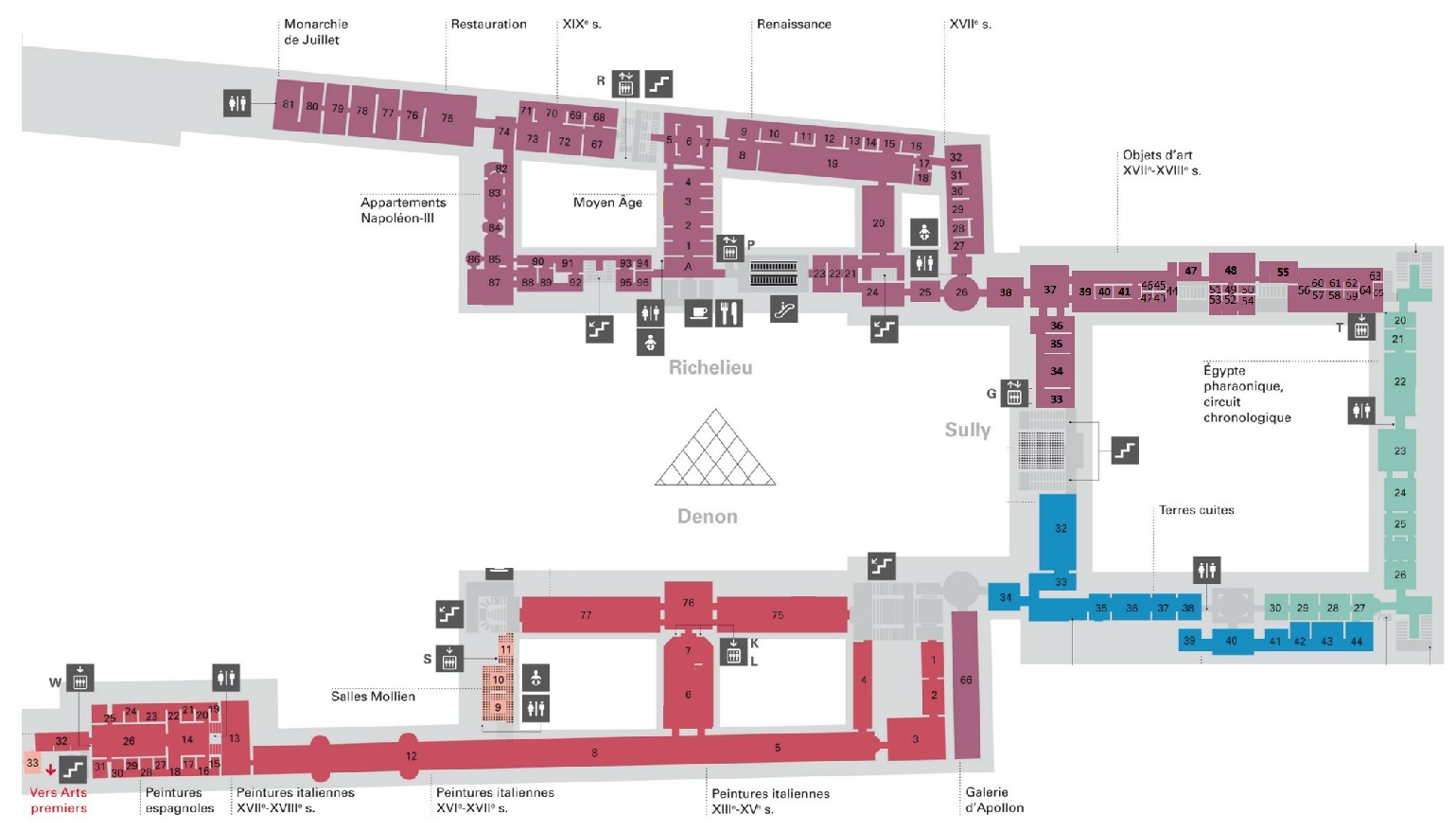 louvre plan