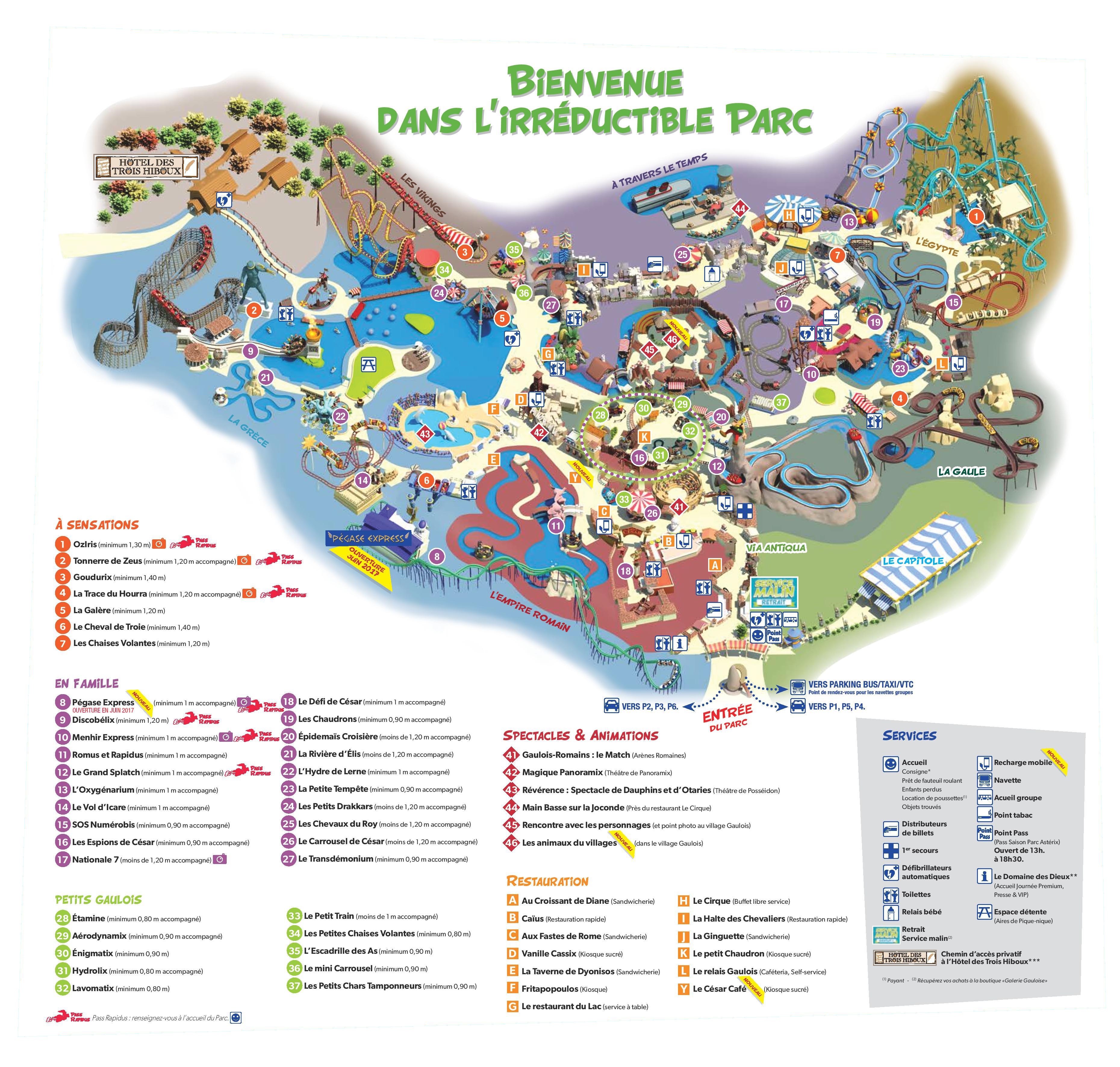 Plan Parc Asterix