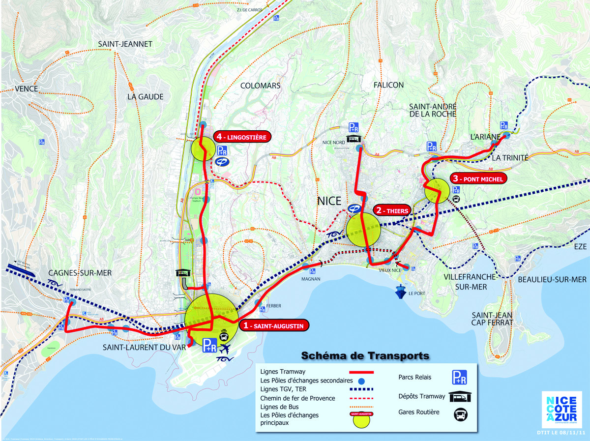 Plan Tramway Nice