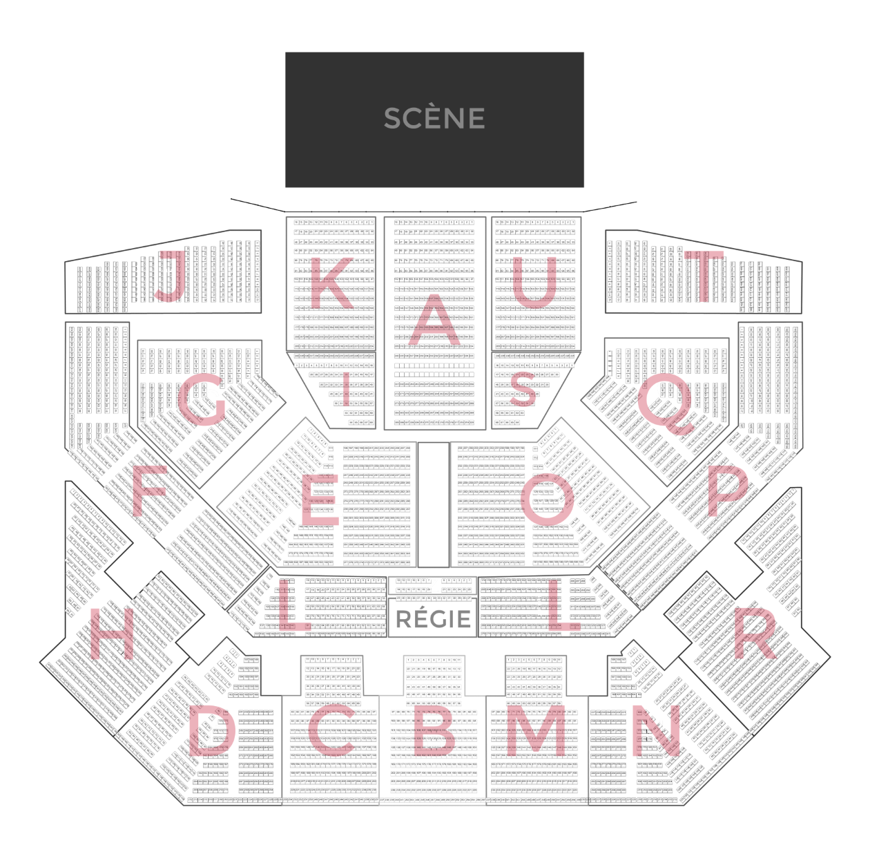 Plan Zenith Paris